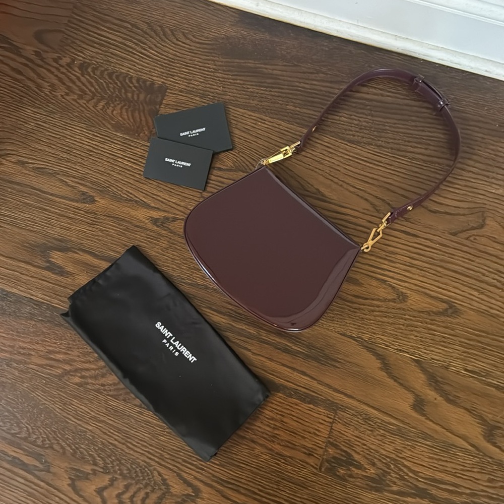 NWOT Saint Laurent Patent Leather mini Voltaire Top-shoulder Bag - Picture 13 of 16